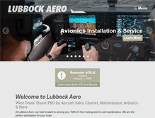 Tablet Screenshot of lubbockaero.com